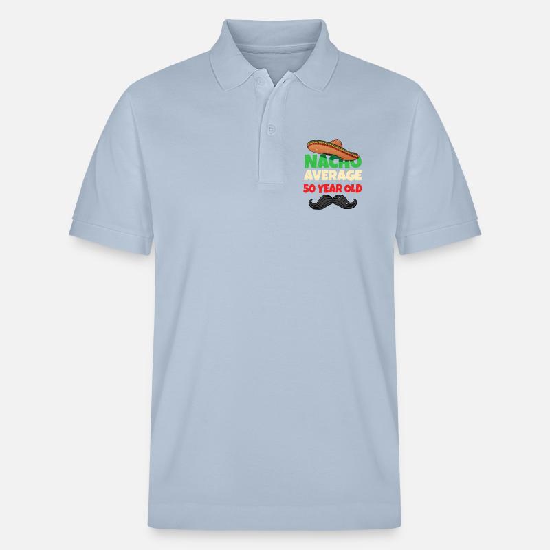 Nacho en moyenne de 50 ans - Polo PREPSTER bio Stanley/Stella Unisexe - bleu ciel