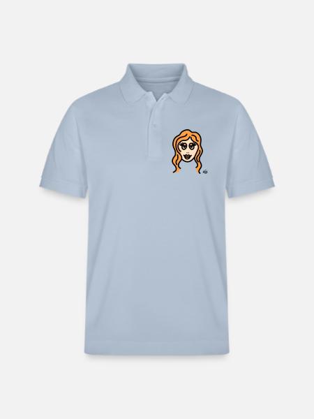 Virgo tall - Stanley/Stella Unisex Organic Polo Shirt PREPSTER - sky blue