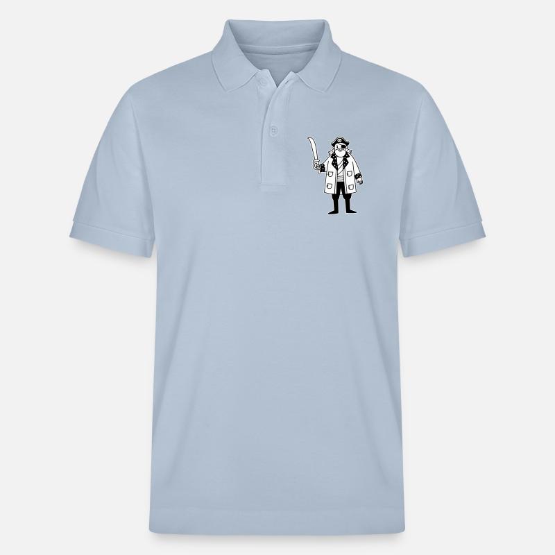 Pirat - Stanley/Stella Unisex Bio-Poloshirt PREPSTER - sky Blue