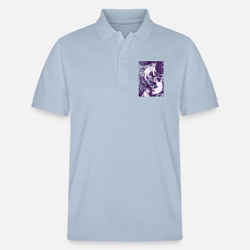 TROIS CHATONS BLANCS - Polo PREPSTER bio Stanley/Stella Unisexe - bleu ciel