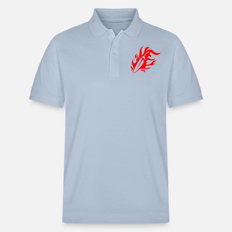 Pepperoni - Stanley/Stella Unisex Bio-Poloshirt PREPSTER - sky Blue