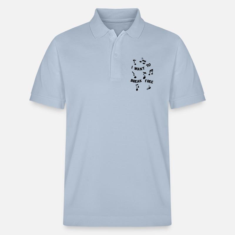 Liberté des fausses notes - Polo PREPSTER bio Stanley/Stella Unisexe - bleu ciel