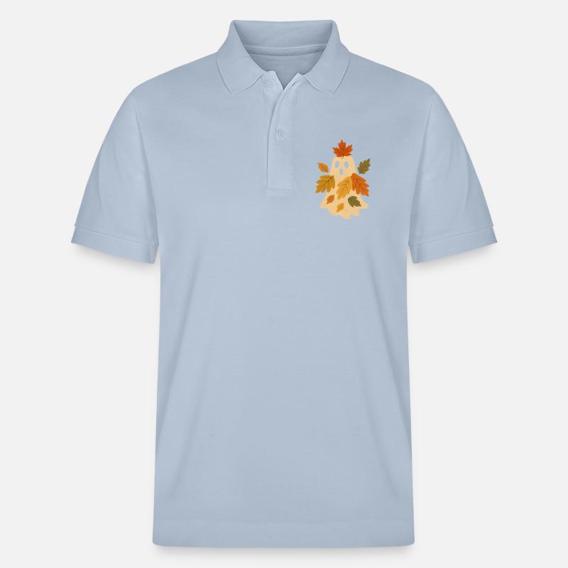 Herbstgeist mit Blättern - Polo PREPSTER bio Stanley/Stella Unisexe - bleu ciel