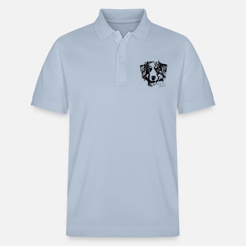 Australian Shepherd - Stanley/Stella Unisex Bio-Poloshirt PREPSTER - sky Blue