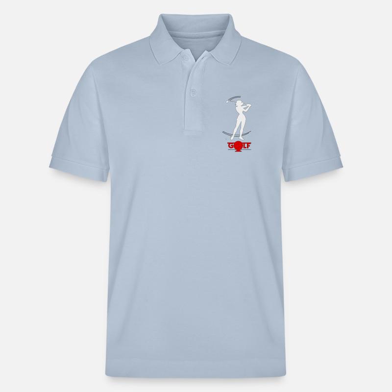 Golfeuse rétro - Polo PREPSTER bio Stanley/Stella Unisexe - bleu ciel