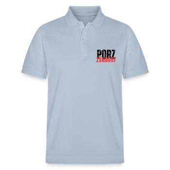 Zündorf black red - Stanley/Stella Unisex Organic Polo Shirt PREPSTER - sky blue - Front - Roxy (174cm) & Andy (188cm)