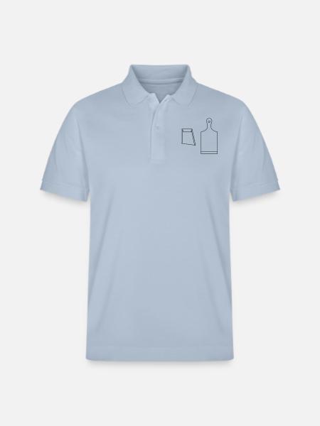 brett_und_schaber_1c_vektor - Stanley/Stella Unisex Bio-Poloshirt PREPSTER - sky Blue