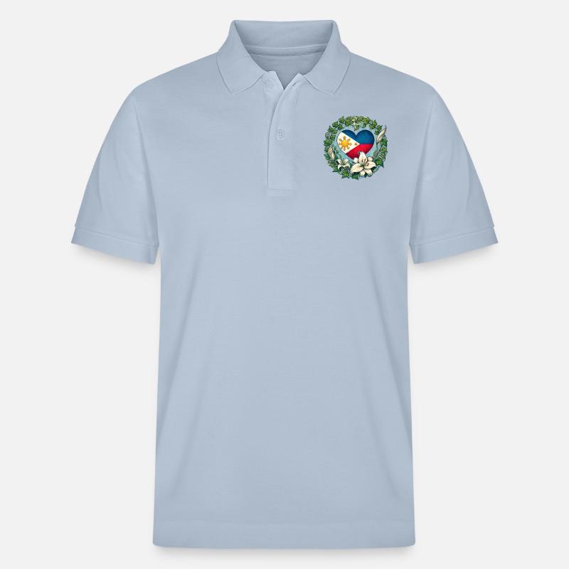 Philippinen - Stanley/Stella Unisex Bio-Poloshirt PREPSTER - sky Blue