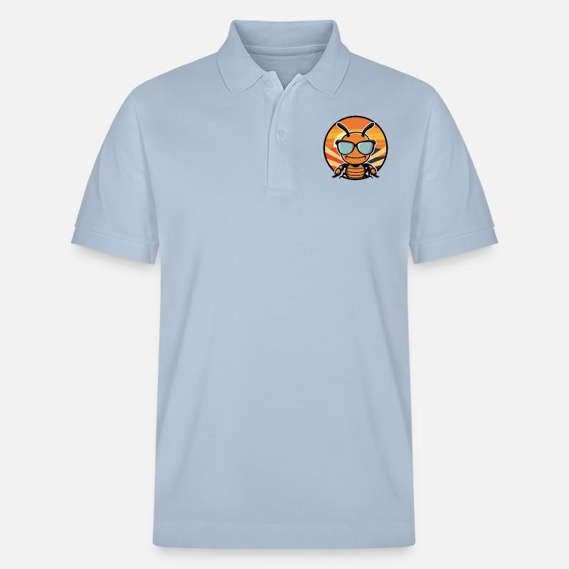 Fourmi Cool Été - Polo PREPSTER bio Stanley/Stella Unisexe - bleu ciel