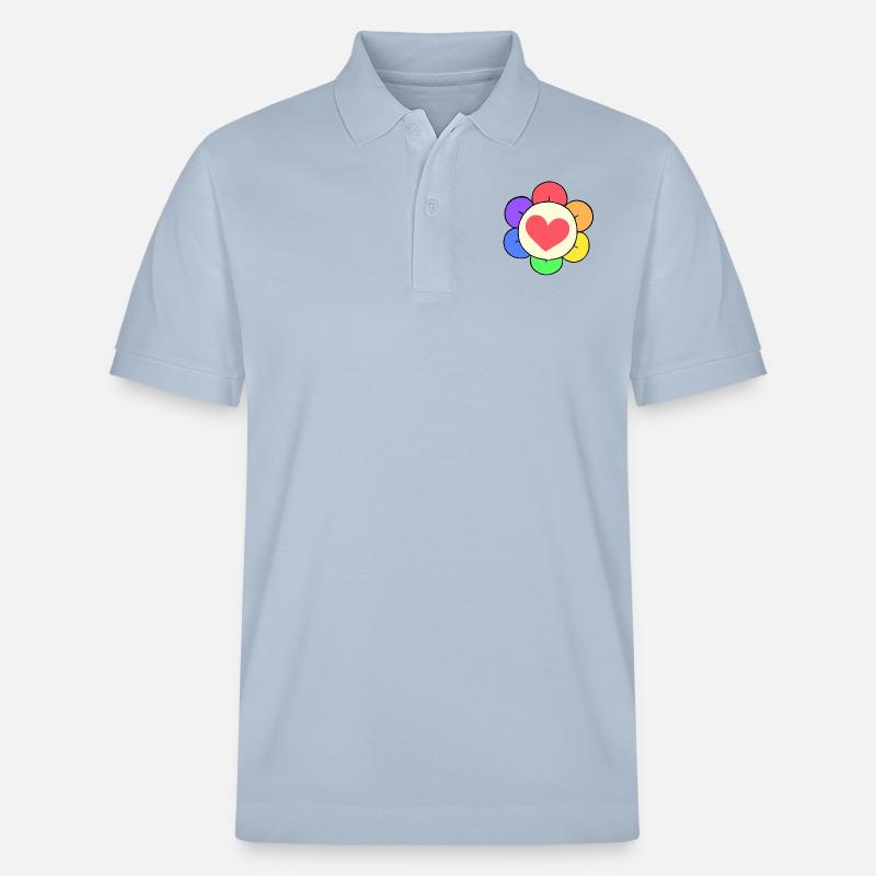 Dandy Regenbogenblume - Stanley/Stella Unisex Bio-Poloshirt PREPSTER - sky Blue