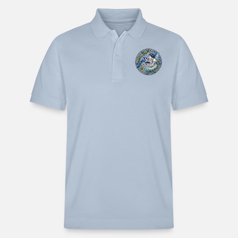 Blauhäher Fee - Stanley/Stella Unisex Bio-Poloshirt PREPSTER - sky Blue