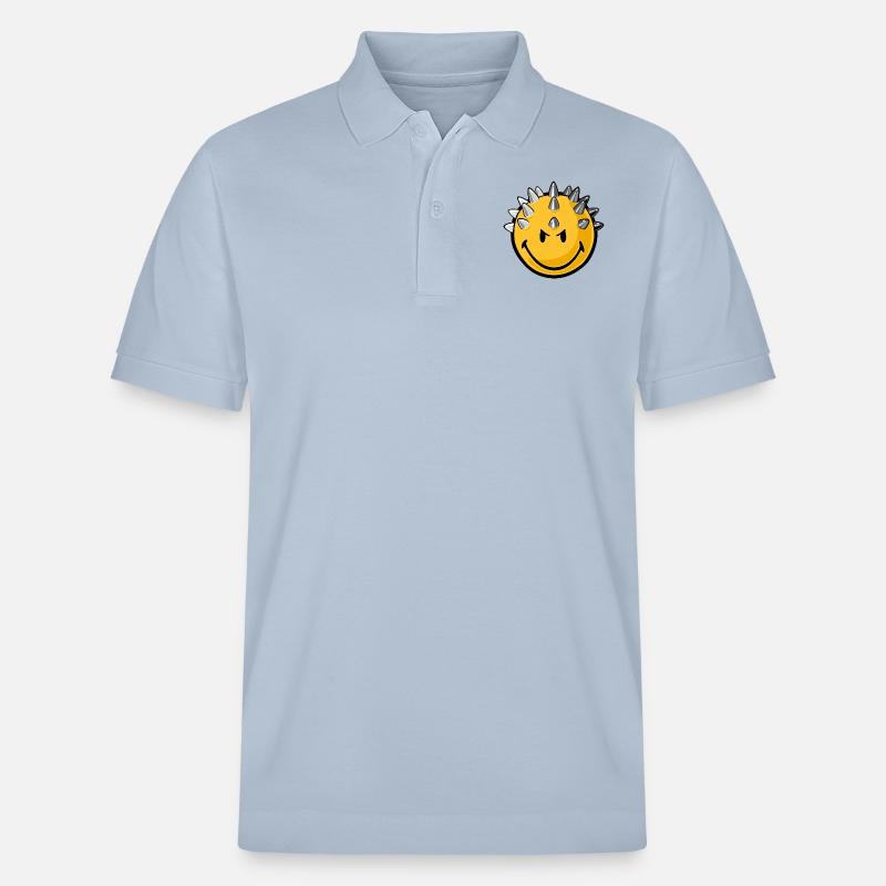 Smiley metallhead - Polo PREPSTER bio Stanley/Stella Unisexe - bleu ciel