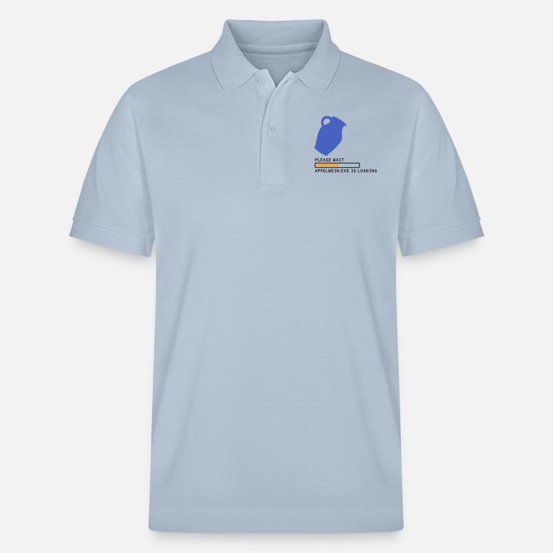 Bembel Loading please wait - Stanley/Stella Unisex Bio-Poloshirt PREPSTER - sky Blue