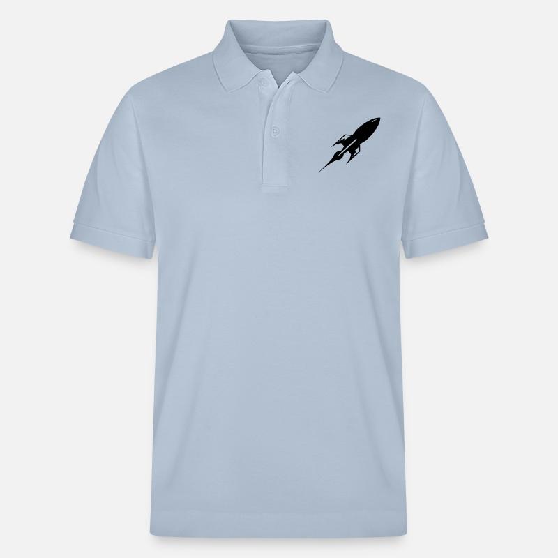 rakete - Stanley/Stella Unisex Bio-Poloshirt PREPSTER - sky Blue