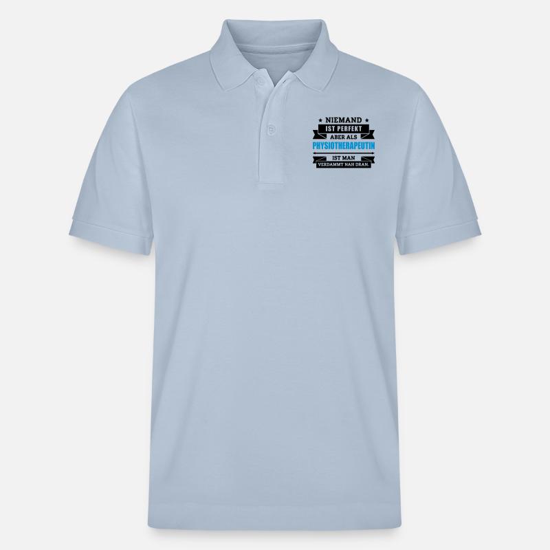 Fun Physiotherapeutin - Stanley/Stella Unisex Bio-Poloshirt PREPSTER - sky Blue
