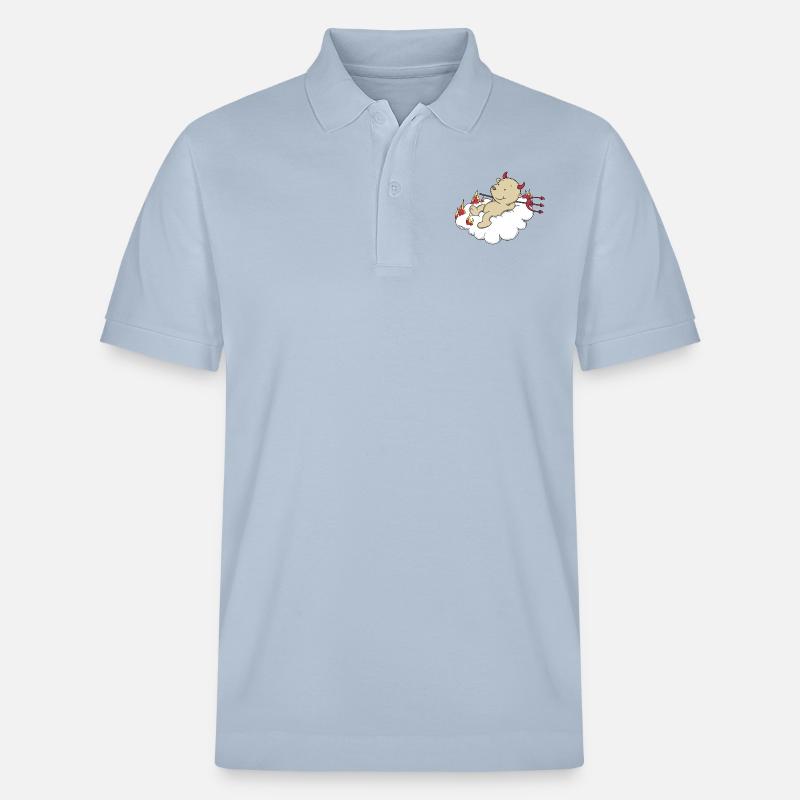 Engel_Teufel03 - Stanley/Stella Unisex Bio-Poloshirt PREPSTER - sky Blue