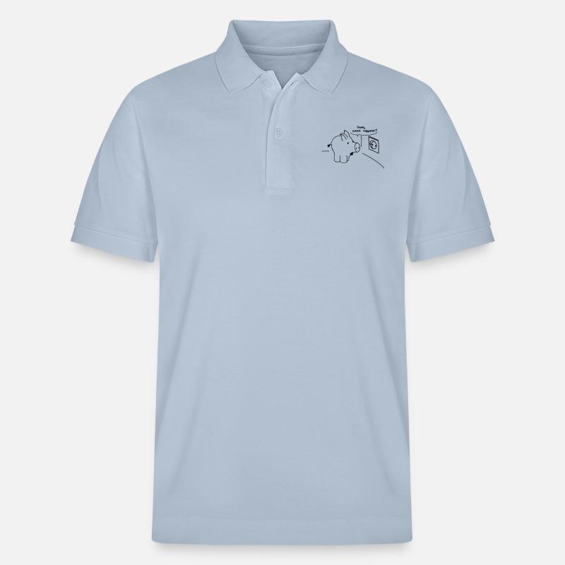 Mec ce, happend? - Polo PREPSTER bio Stanley/Stella Unisexe - bleu ciel