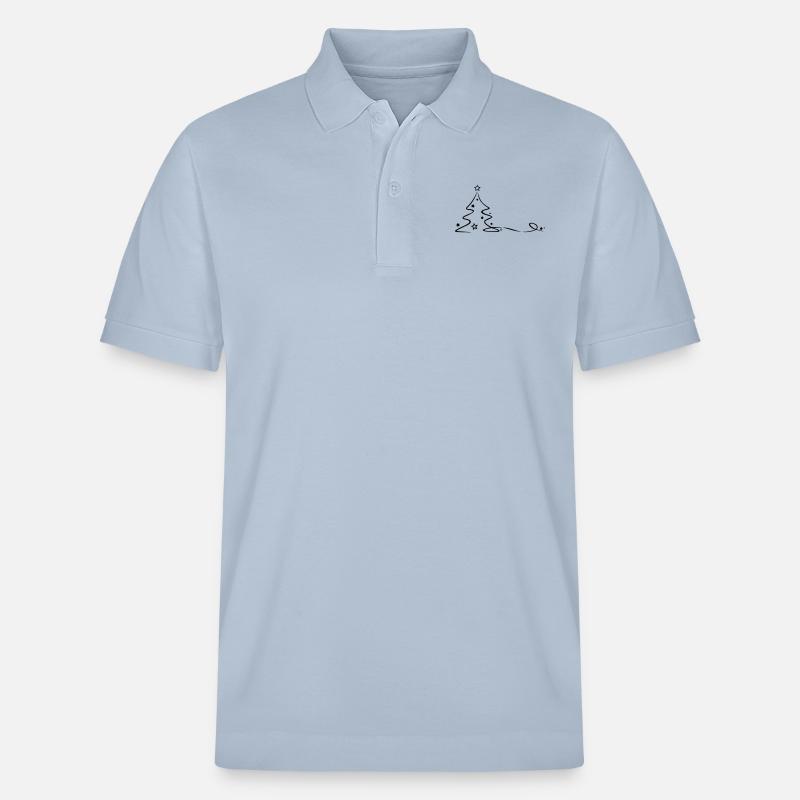 Weihnachten - Weihnachtsbaum - Stanley/Stella Unisex Bio-Poloshirt PREPSTER - sky Blue
