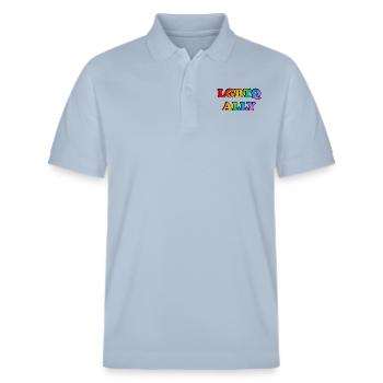 LGBTQ-Verbündeter - Stanley/Stella Unisex Bio-Poloshirt PREPSTER - sky Blue - Vorne - Roxy (174cm) & Andy (188cm)