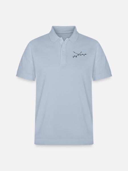 Sternenkette - Stanley/Stella Unisex Bio-Poloshirt PREPSTER - sky Blue