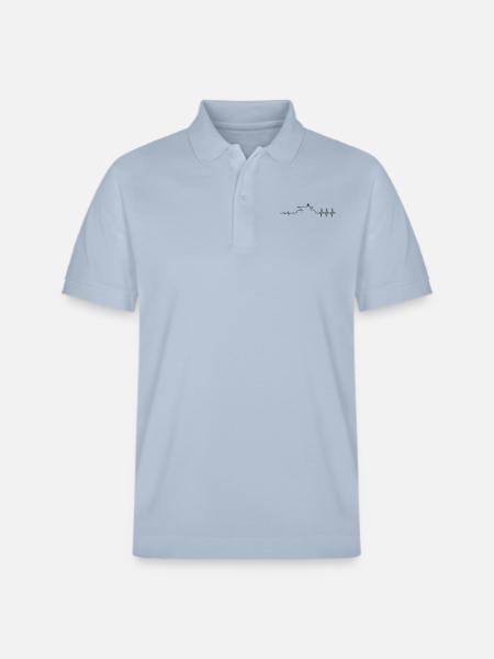Enduro Motocross Puls - Stanley/Stella Unisex Bio-Poloshirt PREPSTER - sky Blue