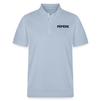 Pepere - Stanley/Stella Unisex Bio-Poloshirt PREPSTER - sky Blue - Vorne - Roxy (174cm) & Andy (188cm)