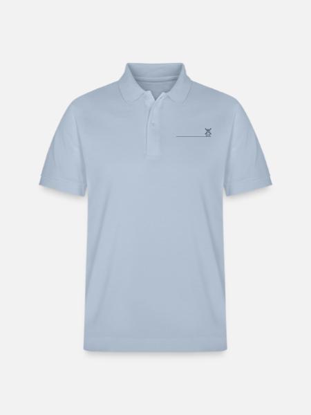 Windmill Mill Icon - Stanley/Stella Unisex Organic Polo Shirt PREPSTER - sky blue