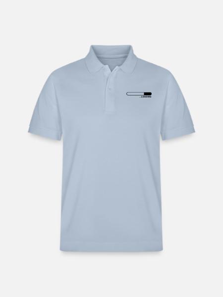 loading_balken_f1_ - Stanley/Stella Unisex Organic Polo Shirt PREPSTER - sky blue