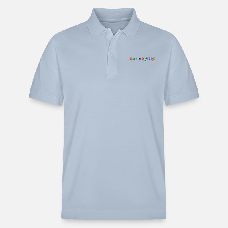 Lebe ein buntes Leben - Stanley/Stella Unisex Bio-Poloshirt PREPSTER - sky Blue