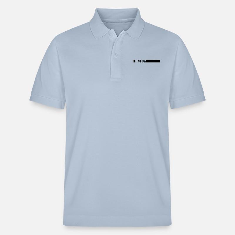 Bad Boy Spruch - Stanley/Stella Unisex Bio-Poloshirt PREPSTER - sky Blue