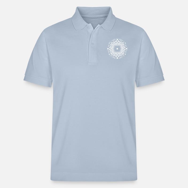 Chladni Oszillation Mode: Einzigartiges Design - Stanley/Stella Unisex Bio-Poloshirt PREPSTER - sky Blue