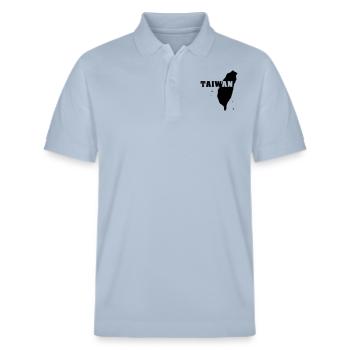 Taiwan (ID: 002004) - Polo PREPSTER bio Stanley/Stella Unisexe - bleu ciel - Devant - Roxy (174cm) & Andy (188cm)