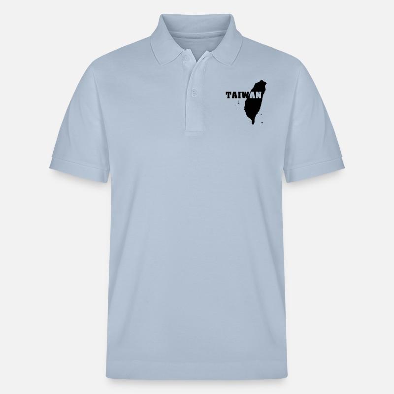 Taiwan (ID: 002004) - Stanley/Stella Unisex Bio-Poloshirt PREPSTER - sky Blue