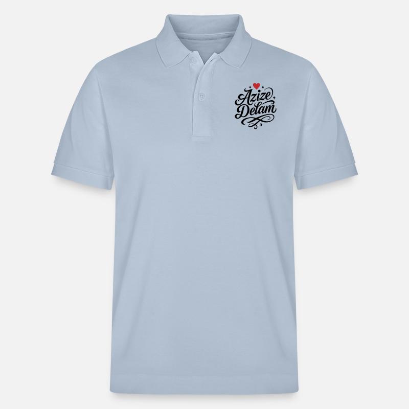 Azize Delam Persisch Iran - Stanley/Stella Unisex Bio-Poloshirt PREPSTER - sky Blue