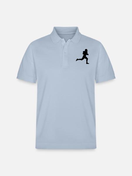 american football - Stanley/Stella Unisex Organic Polo Shirt PREPSTER - sky blue