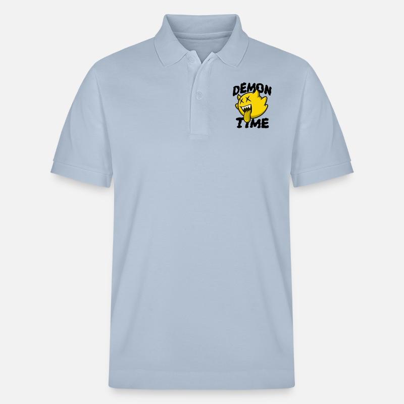Demon Time - Gelber Geist - Stanley/Stella Unisex Bio-Poloshirt PREPSTER - sky Blue