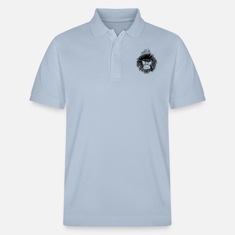gorilla - Stanley/Stella Unisex Bio-Poloshirt PREPSTER - sky Blue