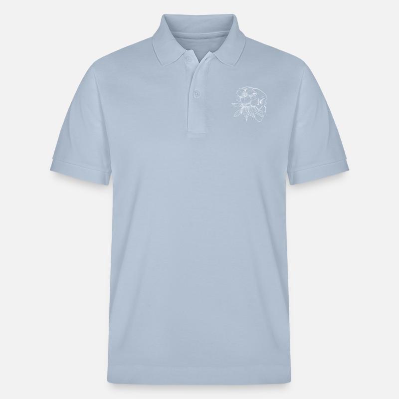 Schädel - Stanley/Stella Unisex Bio-Poloshirt PREPSTER - sky Blue