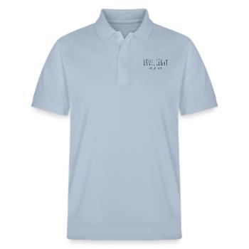 Liebe Licht und Einhörner - Stanley/Stella Unisex Bio-Poloshirt PREPSTER - sky Blue - Vorne - Roxy (174cm) & Andy (188cm)