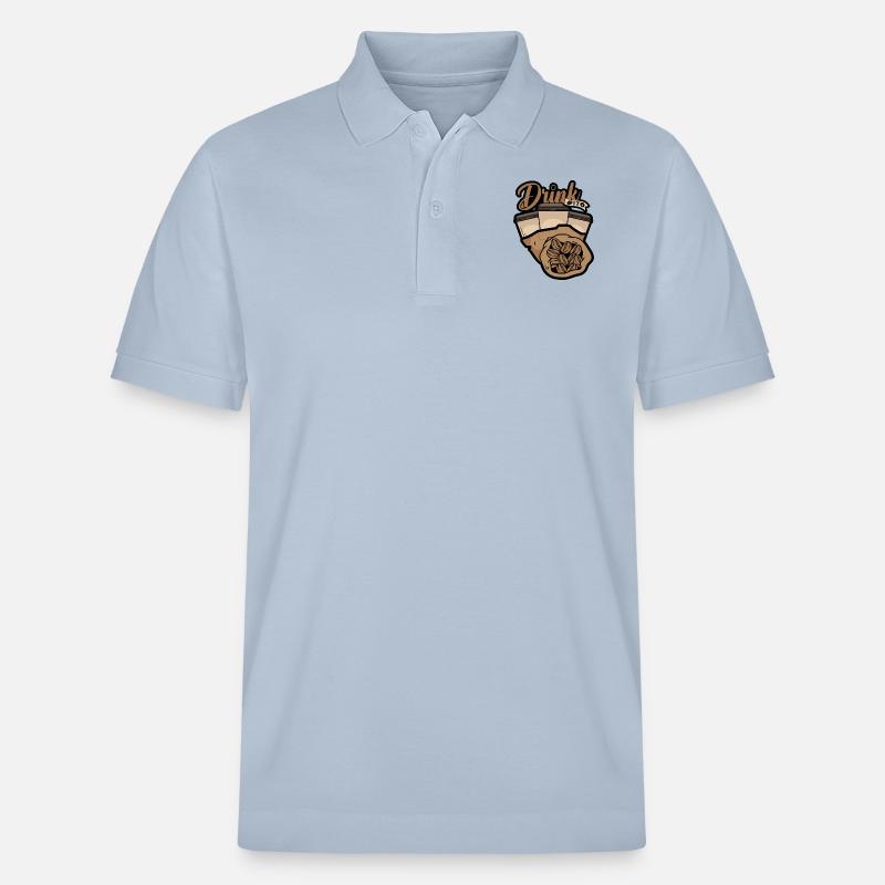 Eine Kaffeepause - Stanley/Stella Unisex Bio-Poloshirt PREPSTER - sky Blue