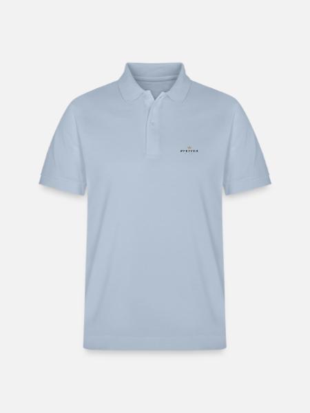 Pepper Original Family Logo - Stanley/Stella Unisex Organic Polo Shirt PREPSTER - sky blue