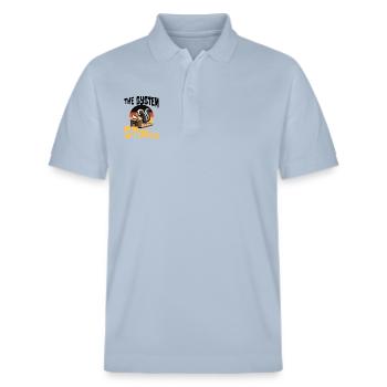Politics system stinks - Stanley/Stella Unisex Organic Polo Shirt PREPSTER - sky blue - Front - Roxy (174cm) & Andy (188cm)