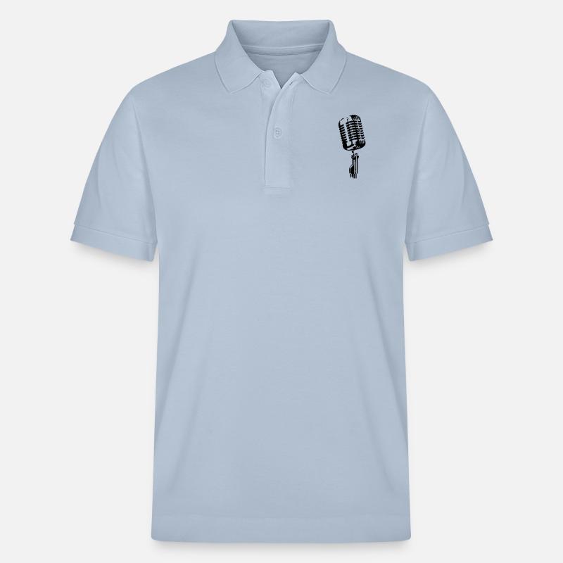 mikrofon - Stanley/Stella Unisex Bio-Poloshirt PREPSTER - sky Blue