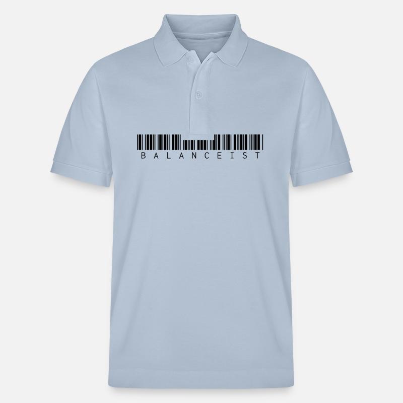 Balancist #Neu1 Barcode - Stanley/Stella Unisex Bio-Poloshirt PREPSTER - sky Blue