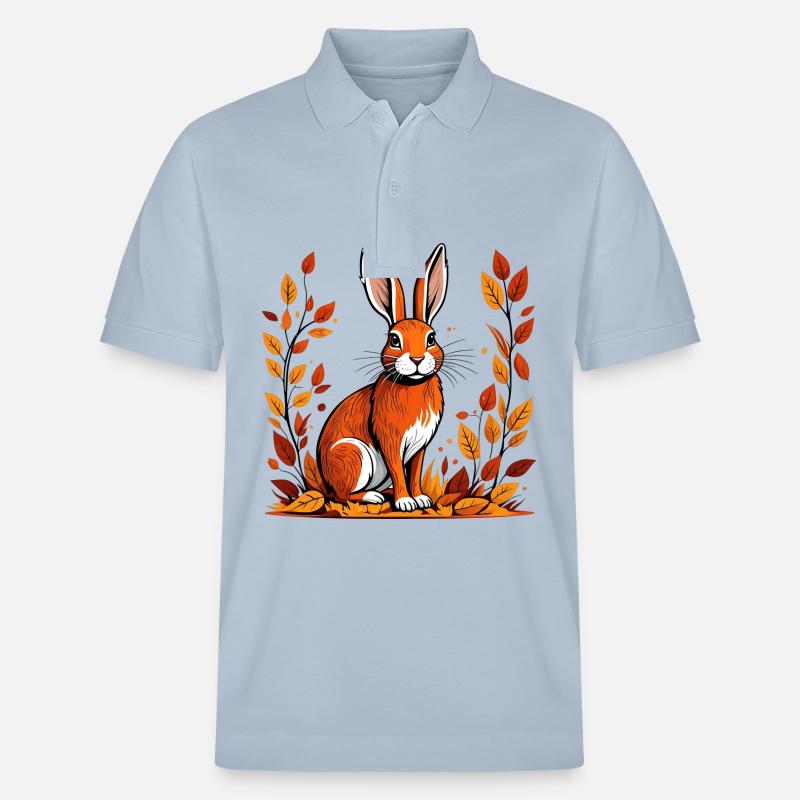 Lapin d’automne - Polo PREPSTER bio Stanley/Stella Unisexe - bleu ciel