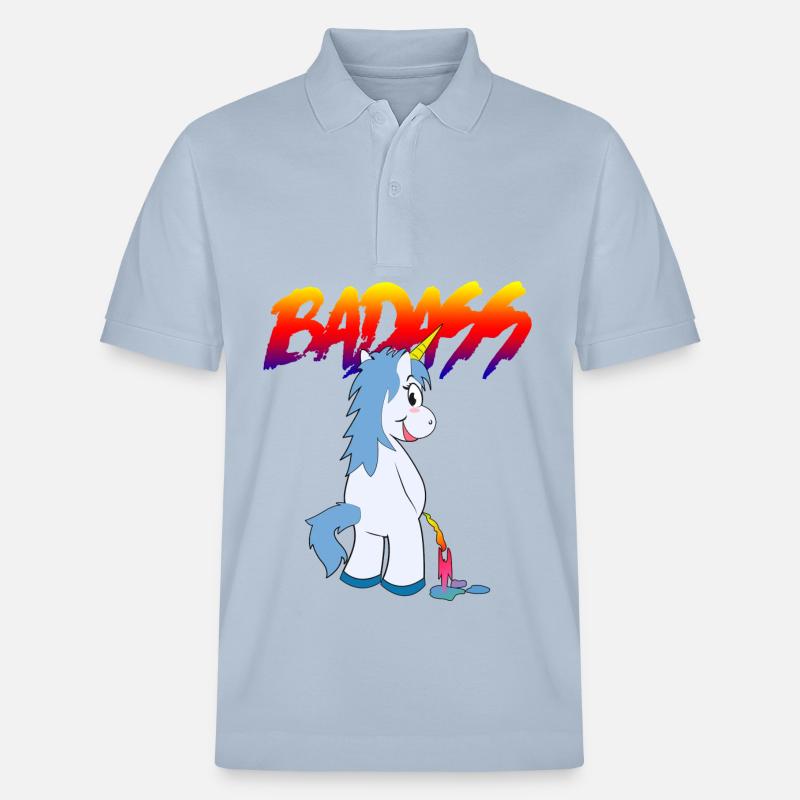 badass2 - Polo PREPSTER bio Stanley/Stella Unisexe - bleu ciel
