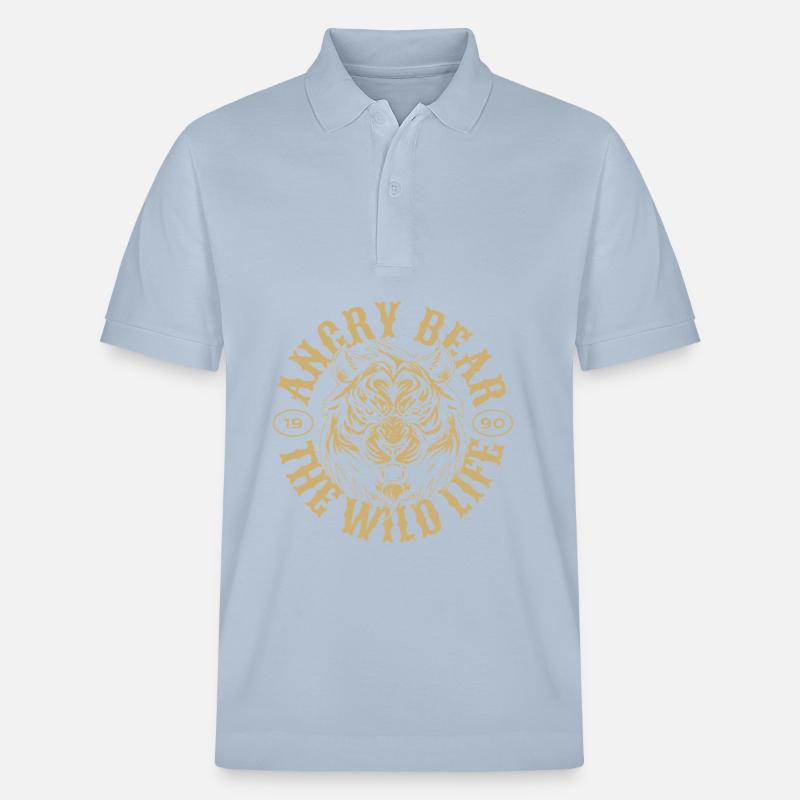 Angry Bear - Stanley/Stella Unisex Bio-Poloshirt PREPSTER - sky Blue
