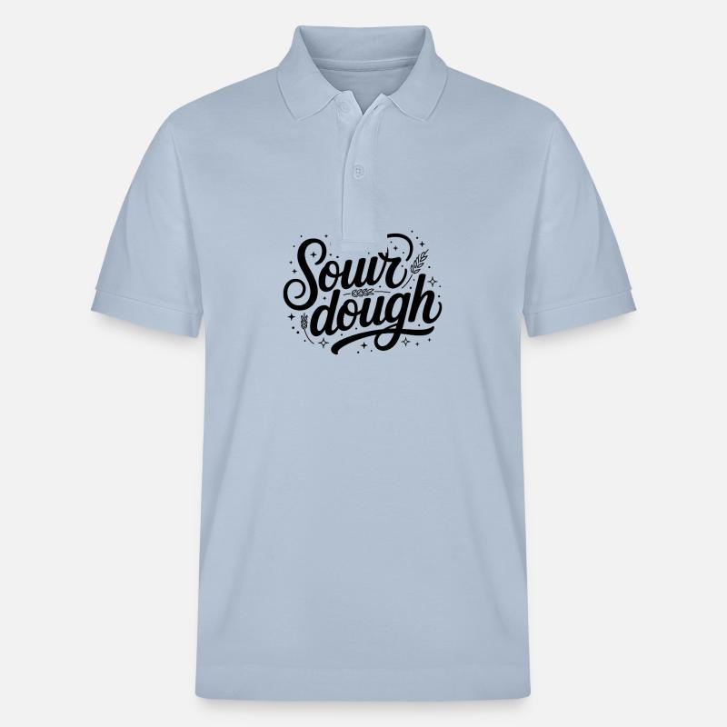 Sauerteig - Cool Bread Logo - Stanley/Stella Unisex Bio-Poloshirt PREPSTER - sky Blue