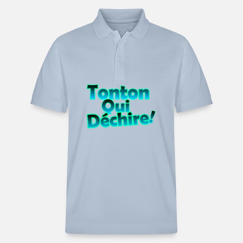 Tonton qui déchire - Polo PREPSTER bio Stanley/Stella Unisexe - bleu ciel