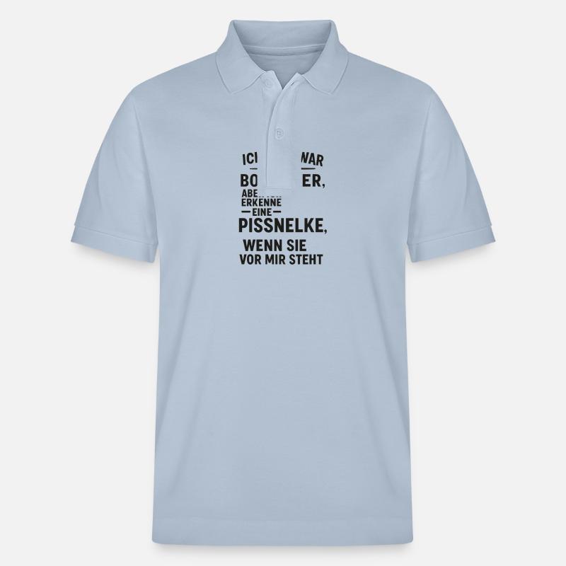 ich zwar kein Botaniker.... - Stanley/Stella Unisex Bio-Poloshirt PREPSTER - sky Blue